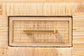 bali & pari Kalimantan Natural Rattan Desk with Three Drawers