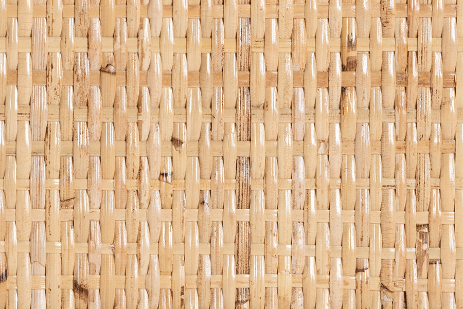 bali & pari Kalimantan Natural Rattan Desk with Three Drawers