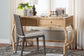 bali & pari Dalida Natural Rattan Writing Desk with Two Drawers
