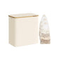 150L 3-Section Large Laundry Hamper with Lid Cream White FredCo