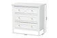 bali & pari Lucia Mahogany Wood 3-Drawer Chest with Bamboo Motif