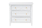 bali & pari Lucia Mahogany Wood 3-Drawer Chest with Bamboo Motif