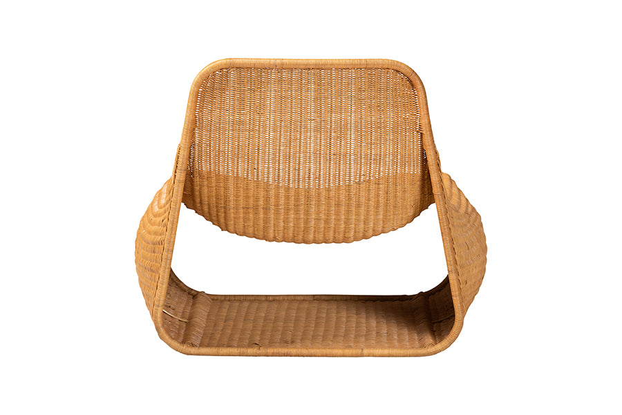 bali & pari Adala Natural Rattan Loop Lounge Chair
