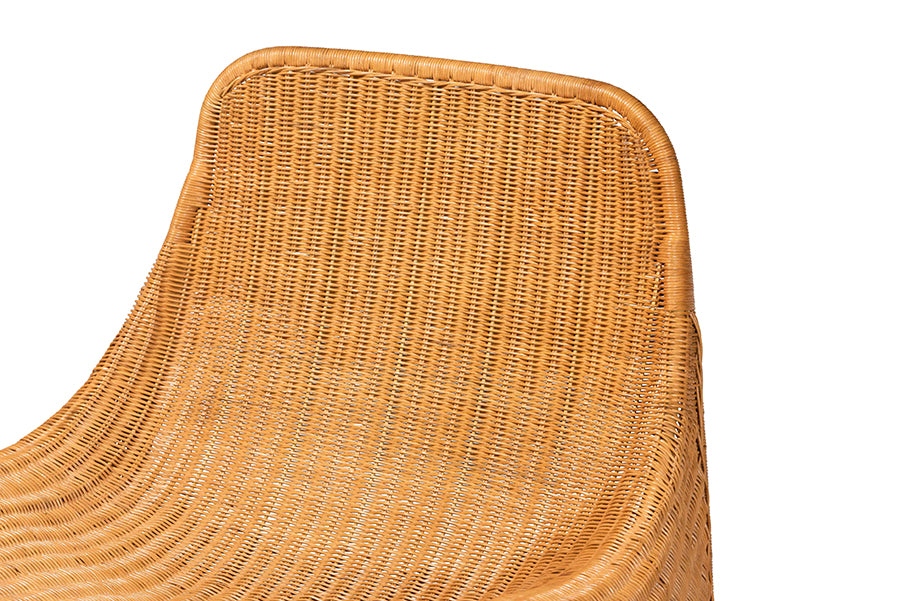 bali & pari Adala Natural Rattan Loop Lounge Chair