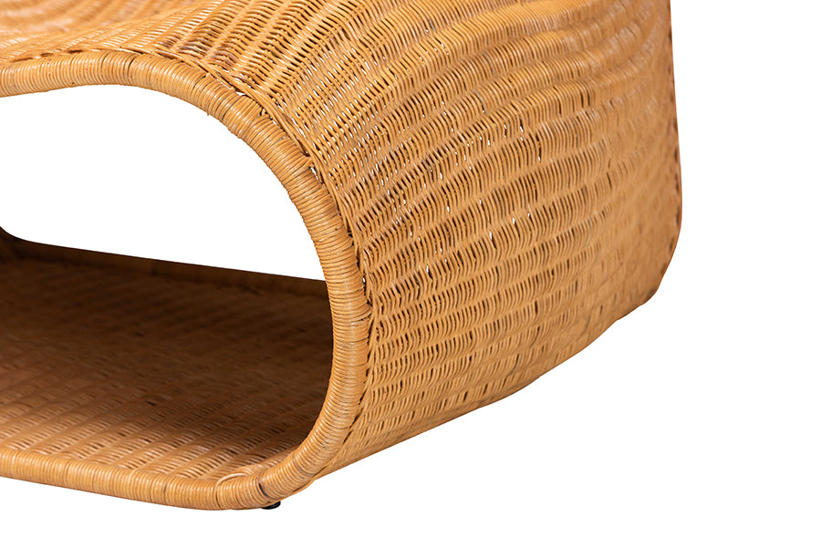 bali & pari Adala Natural Rattan Loop Lounge Chair
