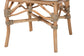 bali & pari Nitya Natural Rattan and Seagrass Camelback 2-Piece Dining Chair Set