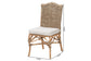 bali & pari Nitya Natural Rattan and Seagrass Camelback 2-Piece Dining Chair Set