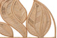 bali & pari Lifen Natural Rattan Standalone Headboard - Handcrafted Panel Headboard with Leaf Motif, Queen
