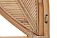 bali & pari Lifen Natural Rattan Standalone Headboard - Handcrafted Panel Headboard with Leaf Motif, Queen