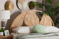 bali & pari Lifen Natural Rattan Standalone Headboard - Handcrafted Panel Headboard with Leaf Motif, King