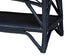 bali & pari Leryn Natural Rattan Bench with Shelf, Navy Blue