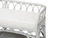 bali & pari Leryn Natural Rattan Bench with Shelf, White