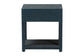 bali & pari Nata Grasscloth Nightstand with Drawer and Open Shelf, Indigo