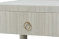 bali & pari Nata Grasscloth Nightstand with Drawer and Open Shelf, Coastal Blue
