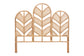 bali & pari Liang Natural Rattan Freestanding Headboard, Queen