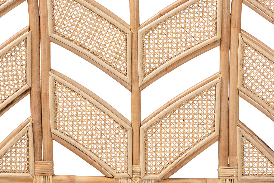 bali & pari Liang Natural Rattan Freestanding Headboard, King