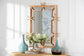 bali & pari Jasani Geometric Natural Rattan Frame Wall Mirror
