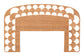 bali & pari Felician Natural Rattan Standalone Headboard - Handwoven Wicker Panel Headboard with Scalloped Fan Motif, King