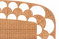 bali & pari Felician Natural Rattan Standalone Headboard - Handwoven Wicker Panel Headboard with Scalloped Fan Motif, King