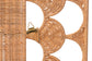 bali & pari Felician Natural Rattan Standalone Headboard - Handwoven Wicker Panel Headboard with Scalloped Fan Motif, Queen