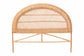 bali & pari Harini Natural Rattan Standalone Headboard - Handwoven Wicker Panel Headboard with Lattice Panel, King