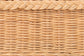 bali & pari Harini Natural Rattan Standalone Headboard - Handwoven Wicker Panel Headboard with Lattice Panel, King