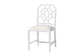bali & pari Boone Dining Chair with Chinoiserie Design, White