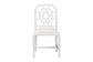 bali & pari Boone Dining Chair with Chinoiserie Design, White