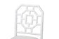 bali & pari Boone Dining Chair with Chinoiserie Design, White
