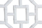 bali & pari Boone Dining Chair with Chinoiserie Design, White