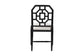 bali & pari Boone Dining Chair with Chinoiserie Design, Black