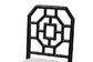 bali & pari Boone Dining Chair with Chinoiserie Design, Black
