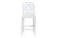 bali & pari Boone Counter Stool with Chinoiserie Design, White