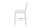 bali & pari Boone Counter Stool with Chinoiserie Design, White