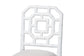 bali & pari Boone Counter Stool with Chinoiserie Design, White