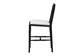 bali & pari Boone Counter Stool with Chinoiserie Design, Black