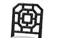 bali & pari Boone Counter Stool with Chinoiserie Design, Black
