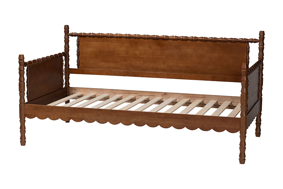 Baxton Studio Danette Bobbin Wood Daybed, Twin
