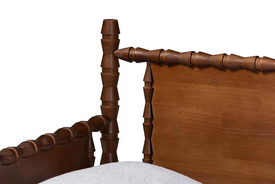 Baxton Studio Danette Bobbin Wood Daybed, Twin