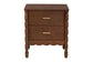 Baxton Studio Danette Bobbin Wood 2-Drawer Nightstand