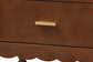 Baxton Studio Danette Bobbin Wood 2-Drawer Nightstand