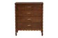 Baxton Studio Danette Bobbin Wood 4-Drawer Chest