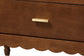 Baxton Studio Danette Bobbin Wood 4-Drawer Chest