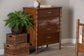 Baxton Studio Danette Bobbin Wood 4-Drawer Chest