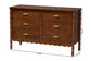 Baxton Studio Danette Bobbin Wood 6-Drawer Dresser