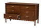 Baxton Studio Danette Bobbin Wood 6-Drawer Dresser