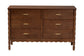 Baxton Studio Danette Bobbin Wood 6-Drawer Dresser