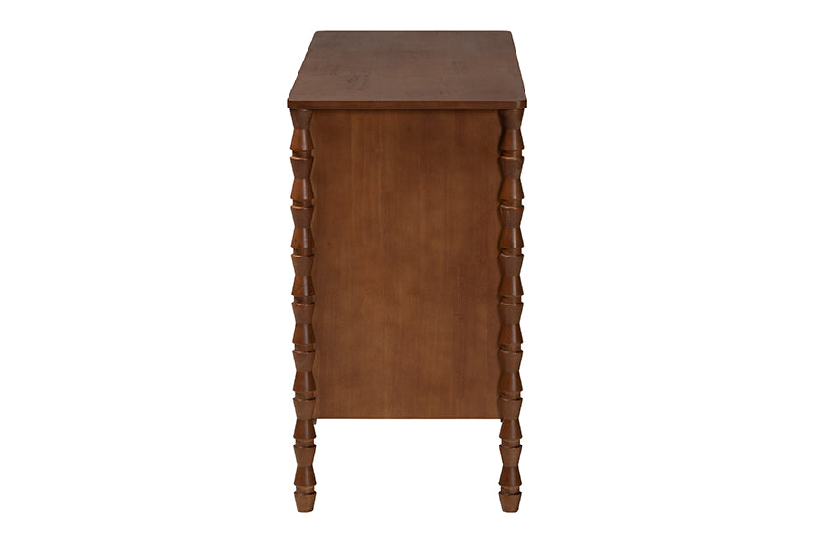 Baxton Studio Danette Bobbin Wood 6-Drawer Dresser