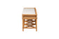 bali & pari Adonia Natural Rattan Accent Bench with Cushioned Seat