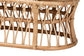 bali & pari Adelpha Natural Rattan Accent Bench with Cushioned Seat